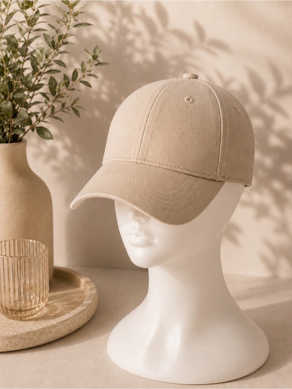 Men's Classic Baseball Cap - Beige